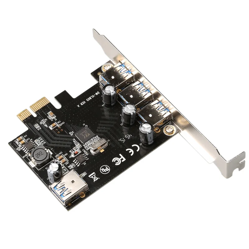 4 порта USB 3 0 Супер скоростная PCI E PCIe Express карта расширения для рабочего стола R179