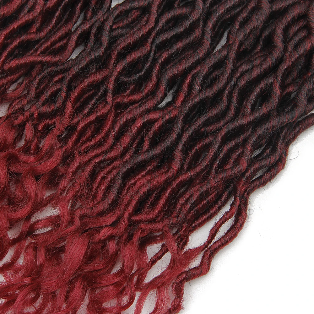Богиня искусственные локоны в стиле Crochet вьющиеся волосы дреды 18 ''серебро gery
