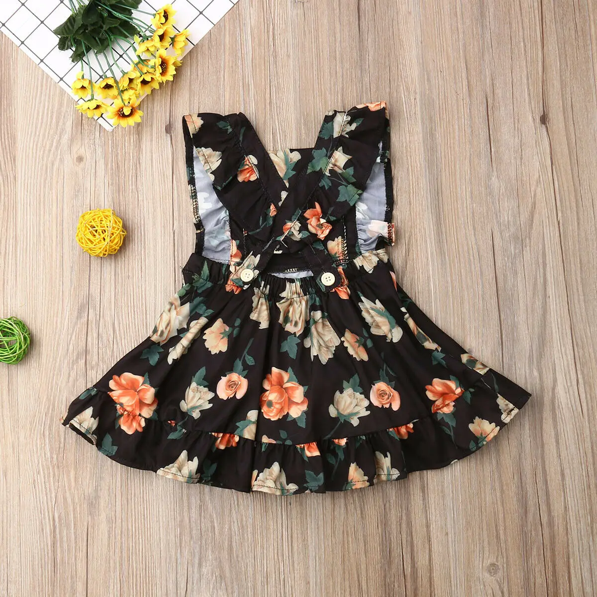 New Toddler Kid Baby Girl Clothes Flower Ruffle Princess Tutu Dress Summer | Детская одежда и обувь