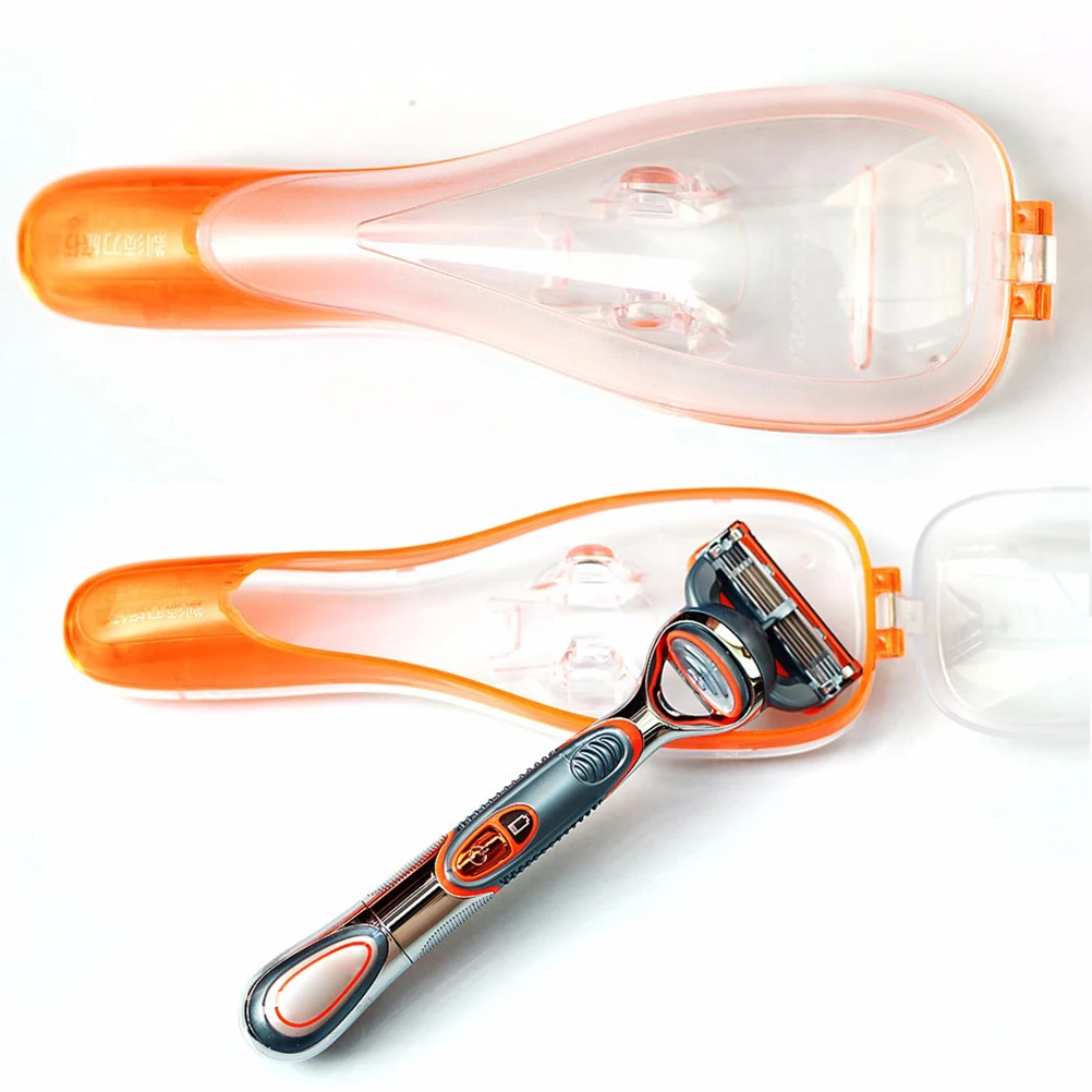 Портативный синий дорожный мужской держатель для бритвенных лезвий 1 шт. бритвы