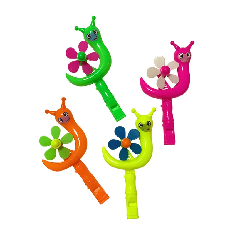 

10CS Snail Windmill Whistle Kids Happy Birthday Party Favor Cute Baby Shower Baptism Gift Baby Shower Girl Boy Party Supply