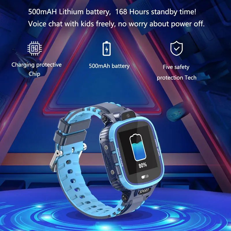 Детские Смарт часы TD26 с GPS IP67 500 мА · ч Wi Fi|Смарт-часы| |