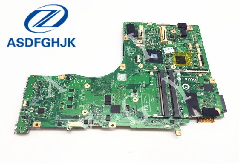 Материнская плата для ноутбука системная MSI GT60 1 DDR3 не интегрированная 100% ТЕСТ ОК |