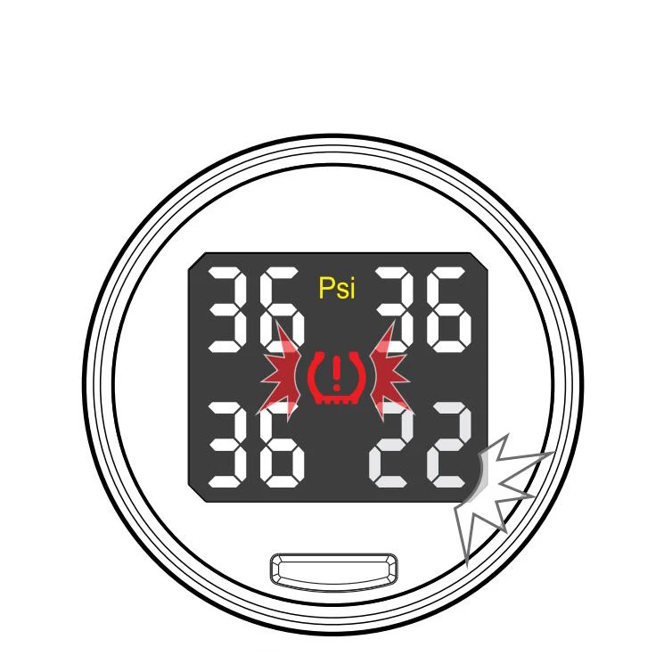 Универсальный беспроводной автомобильный монитор температуры в шинах TPMS датчик давления в шинах Система мониторинга шин с usb-разъемом и PSI