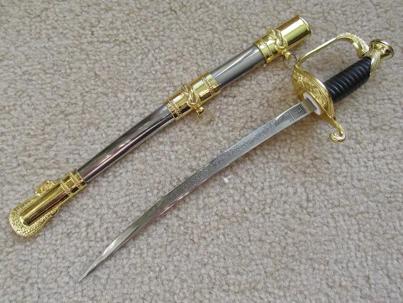 S0056 миниатюрный военный официальный церемониальный меч для открывания писем с