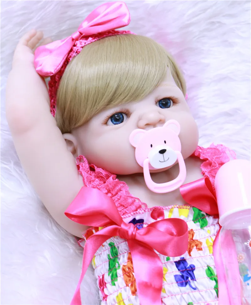 

Bebe 22" 55cm girl reborn dolls toy Full body silicone reborn babies dolls kids gift bath doll toys bonecas reborn realista