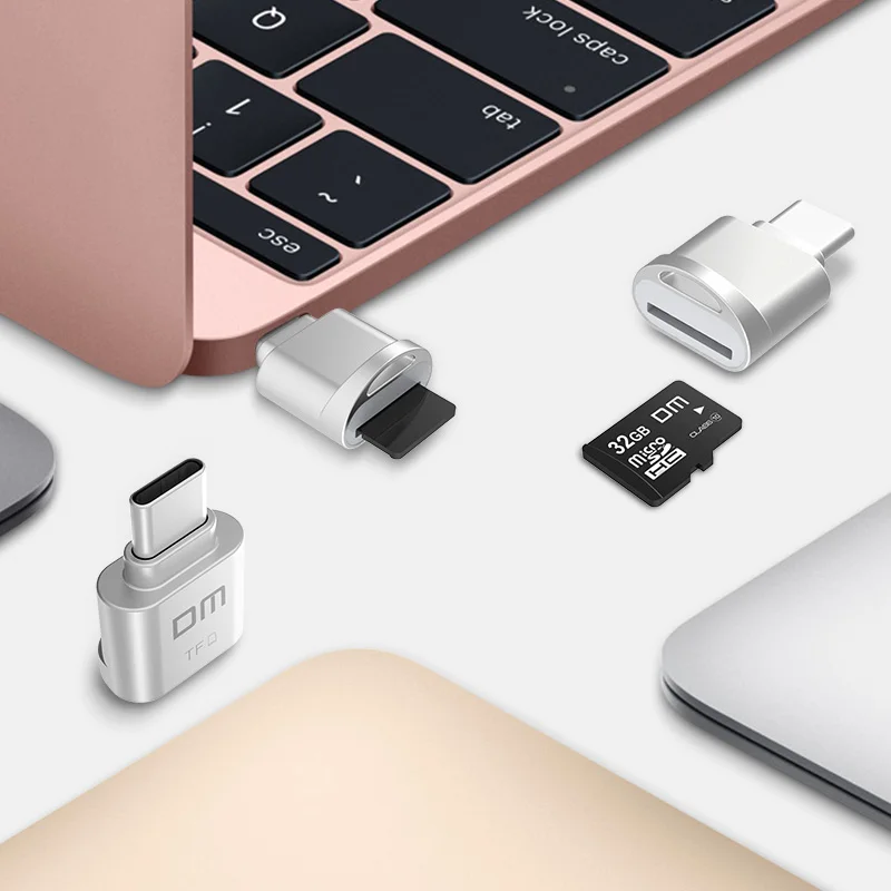 DM Тип C TF USB3.1 Micro SD устройство чтения карт памяти для Macbook или смартфон с c Интерфейс