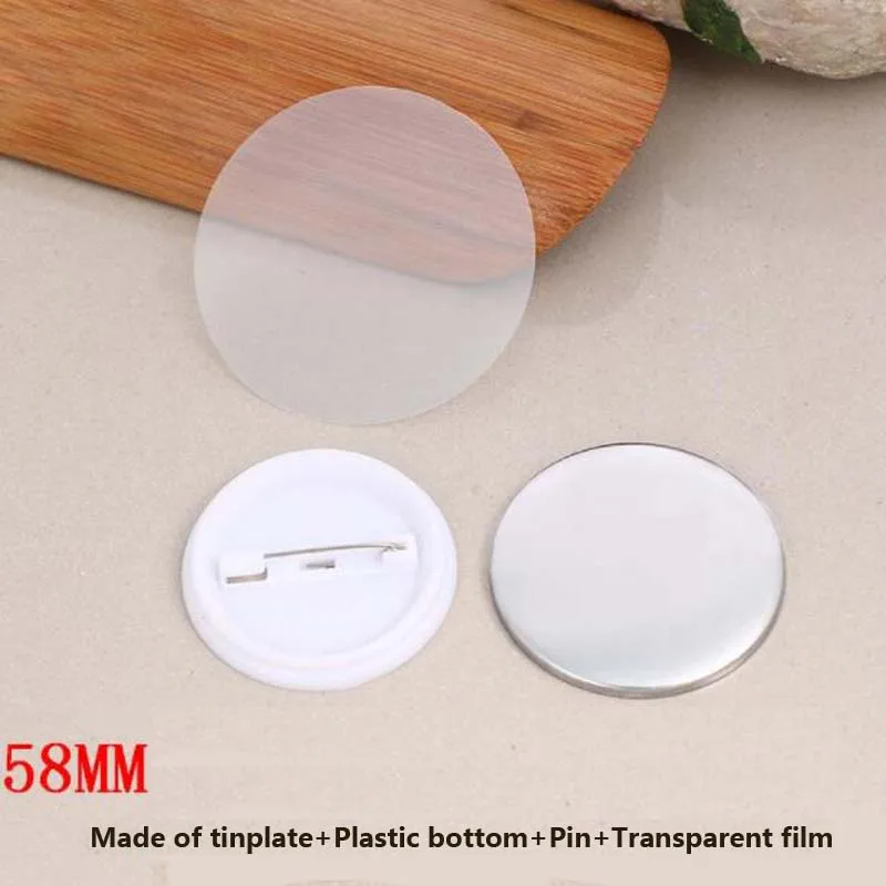 58 мм 100 шт./компл. пластиковая пустая булавка для значков детали одежды|Детали