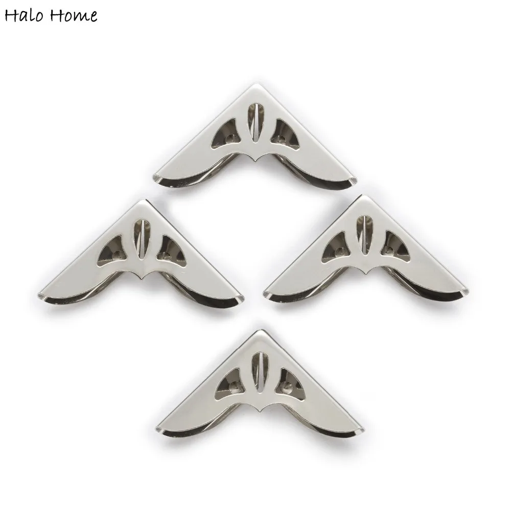 50 шт. Серебряный тон полые книга Скрапбукинг защитные металлические уголки