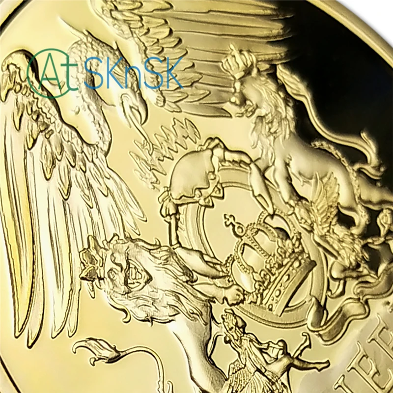 British Queen Rock Band Silver Plated Commemorative Coin Gold Plated Metal Coins For Fans Collection