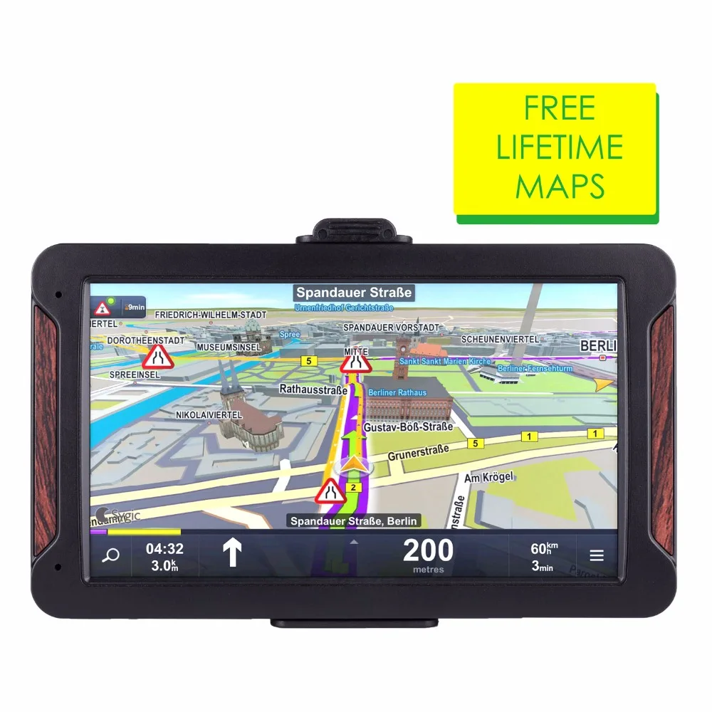 710 Ориана 7 дюймов HD Автомобильный GPS навигатор FM 8G 256MB или 128MB Последняя