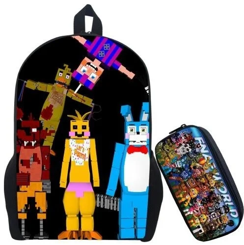 Хаки Рюкзак Five Nights At Freddy Детский рюкзак для мальчиков и девочек рюкзак с рисунком аниме Five Nights At Freddy - Цвет: Хаки