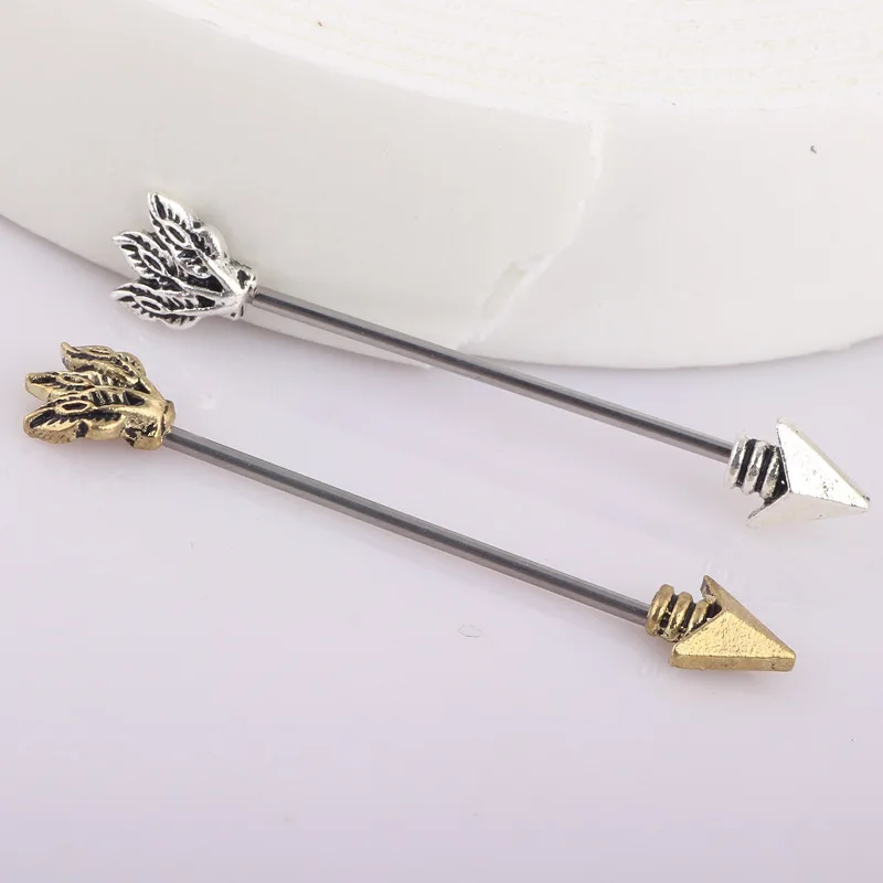 Штанга для пирсинга из нержавеющей стали ювелирное изделие прокола длиной 14