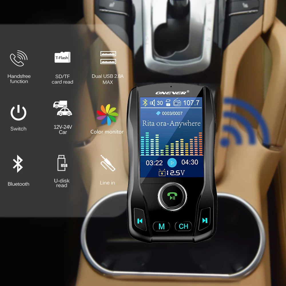 Fm-передатчик, Радио адаптер, несколько защитных устройств, два usb-порта, Bluetooth, fm-передатчик для автомобиля, Bluetooth, EDR, в автомобиле