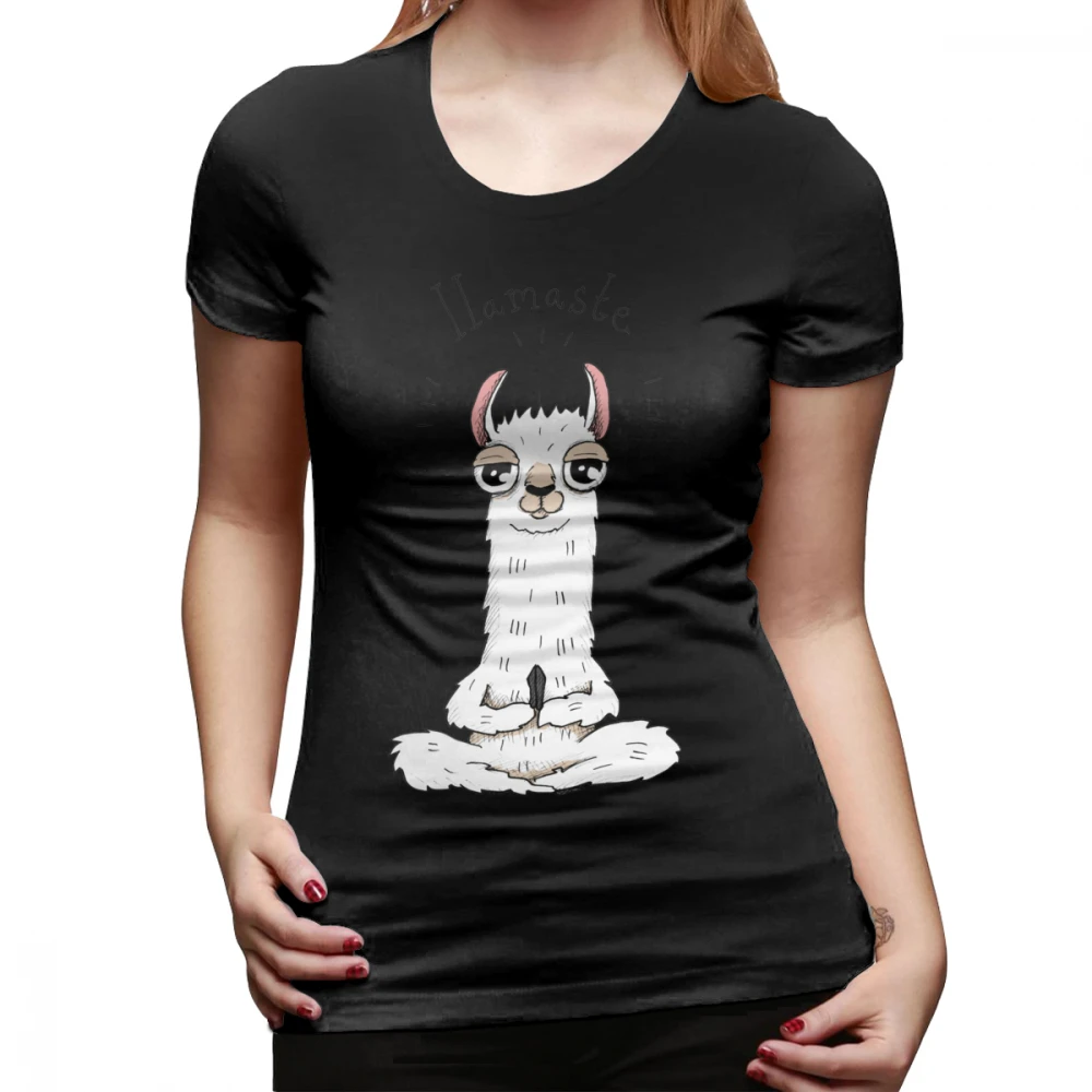 Llama футболка Llamaste футболка хлопковая Летняя женская футболка белая XL трендовая женская футболка с коротким рукавом и круглым вырезом