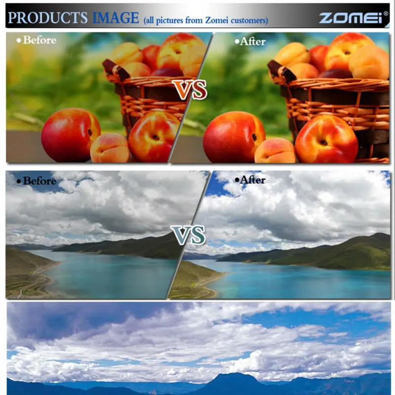 Ультрафиолетовый фильтр ZOMEI 40 5/49/52/55/58/62/67/72/77/82/86 мм для камеры Canon Nikon|uv filter lens|filter