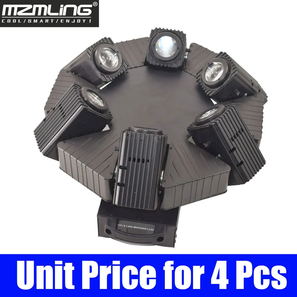 Led 6x10 Вт RGBW 4в1 луч светильник DMX512 4 головки движущийся головной светильник DJ/бар/вечерние/шоу/сценический светильник Led сценическая машина - Цвет: Unit Price for 4 Pcs