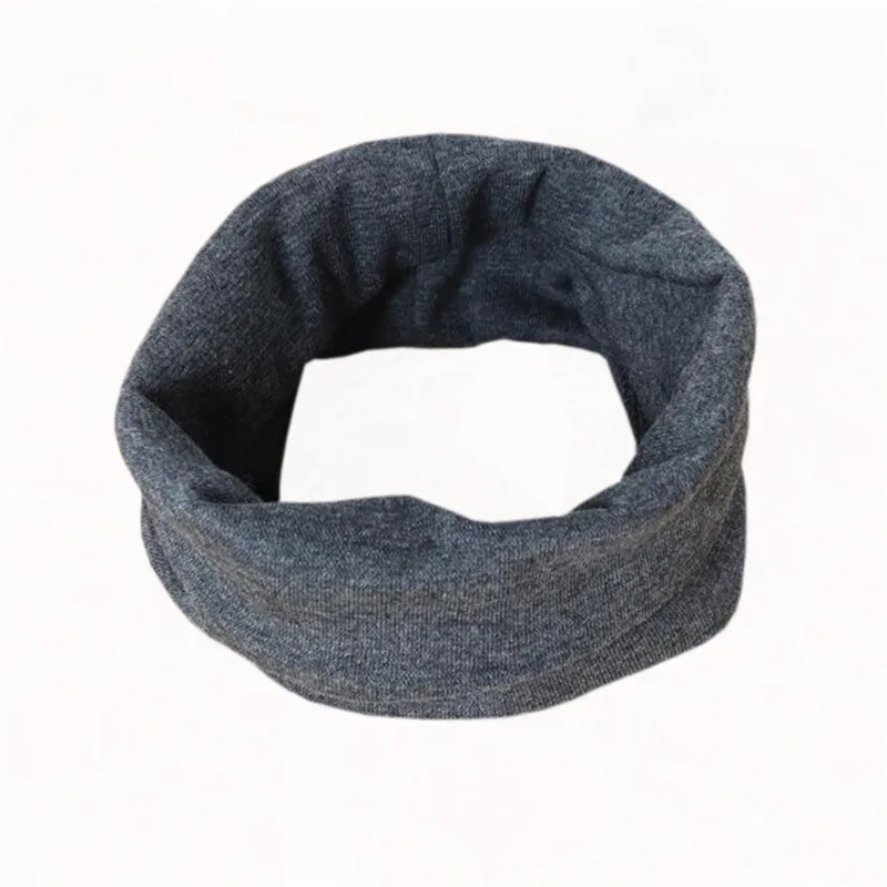 dark grey scarf Новые весенние хлопковые детские шапки, уличная Танцевальная Хип-хоп шапка, вязаная крючком шапка для мальчиков и девочек, шарф, осенне-зимняя детская шапка, шапочка для малышей - Цвет: dark grey scarf