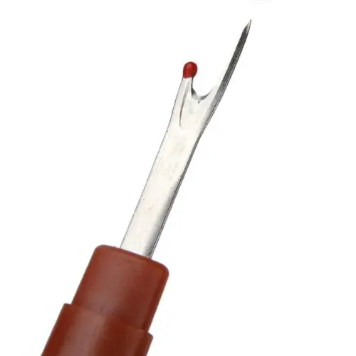 Фото Нож для вышивки крестом WSFS большой с пластиковой ручкой под дерево длиной около 13