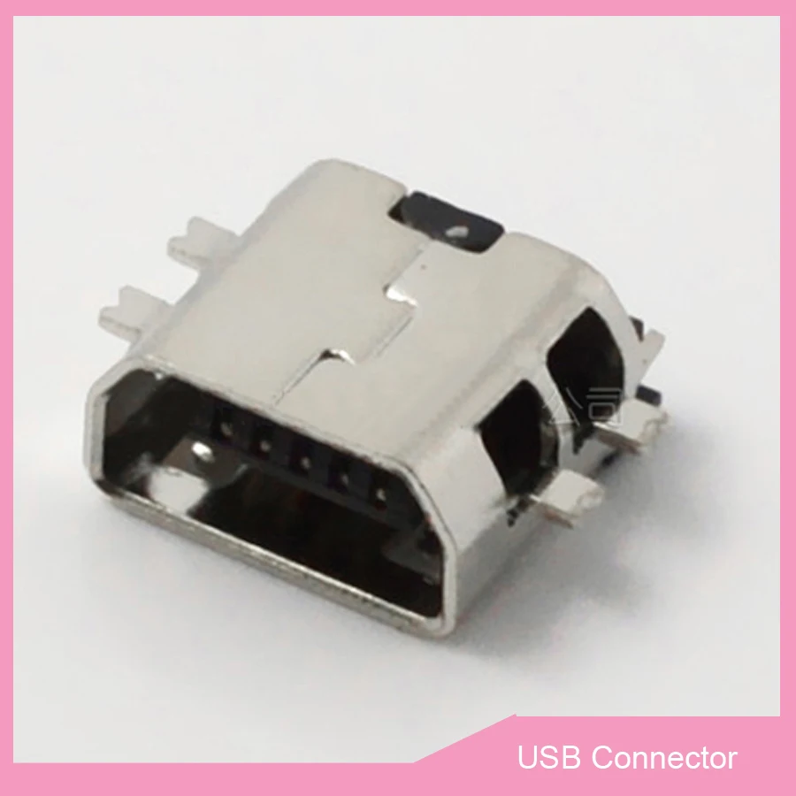 10 шт. мини USB Тип AB 5 контактный гнездовой разъем интерфейсный смещение 4
