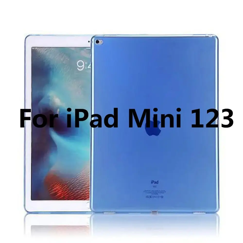 For iPad Mini 123 Для Apple iPad Mini 1 2 3 4 чехол TPU Мягкий Прозрачный бампер чехол для iPad Mini 7," ультра тонкий прозрачный силиконовый чехол A1550 - Цвет: For iPad Mini 123