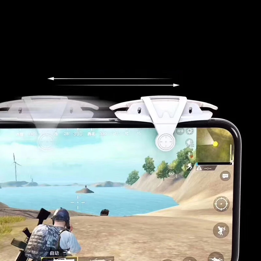Мобильный контроллер pubg пубг триггер для iphone xiaomi pubg геймпад джойстик для телефона игровой коврик аксессуары