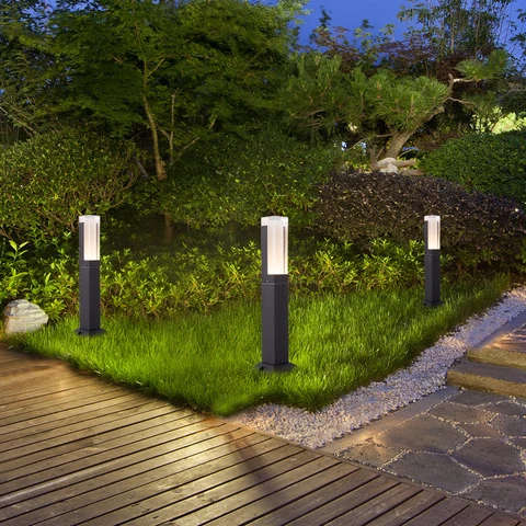 2018 Новое поступление светодиодный светильник для газона IP65 водонепроницаемый уличный садовый светильник столбик лампа AC85-265V