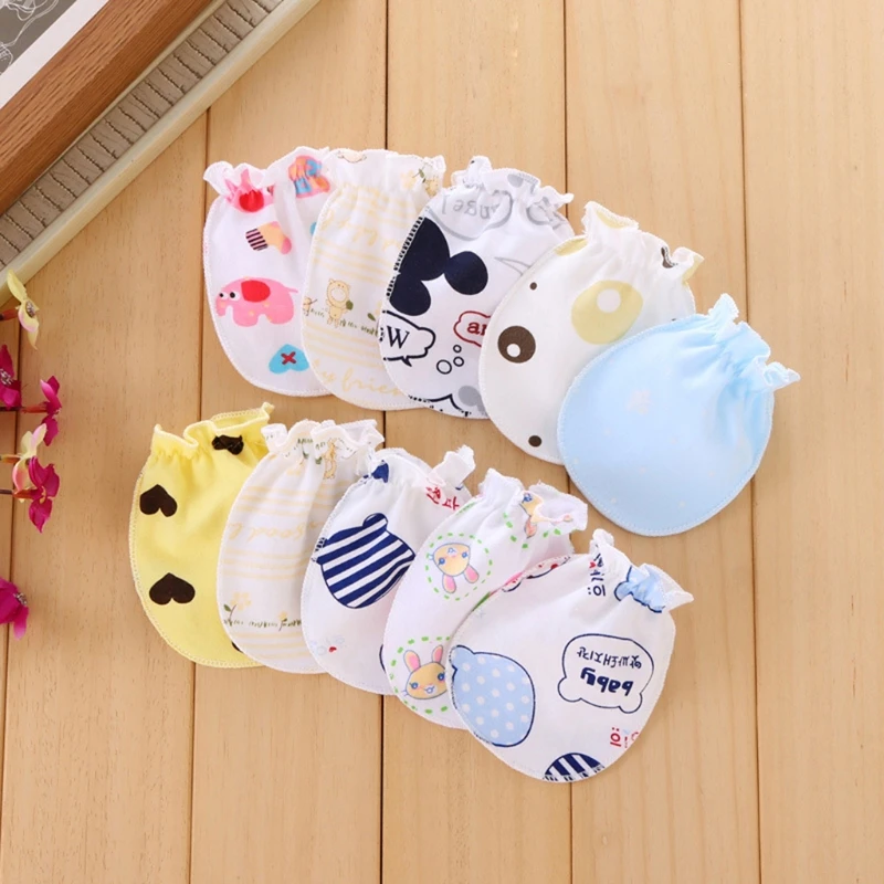

Baby Gloves Anti Scratch Face Hand Guards Protection Soft Newborn Mittens Sleeve