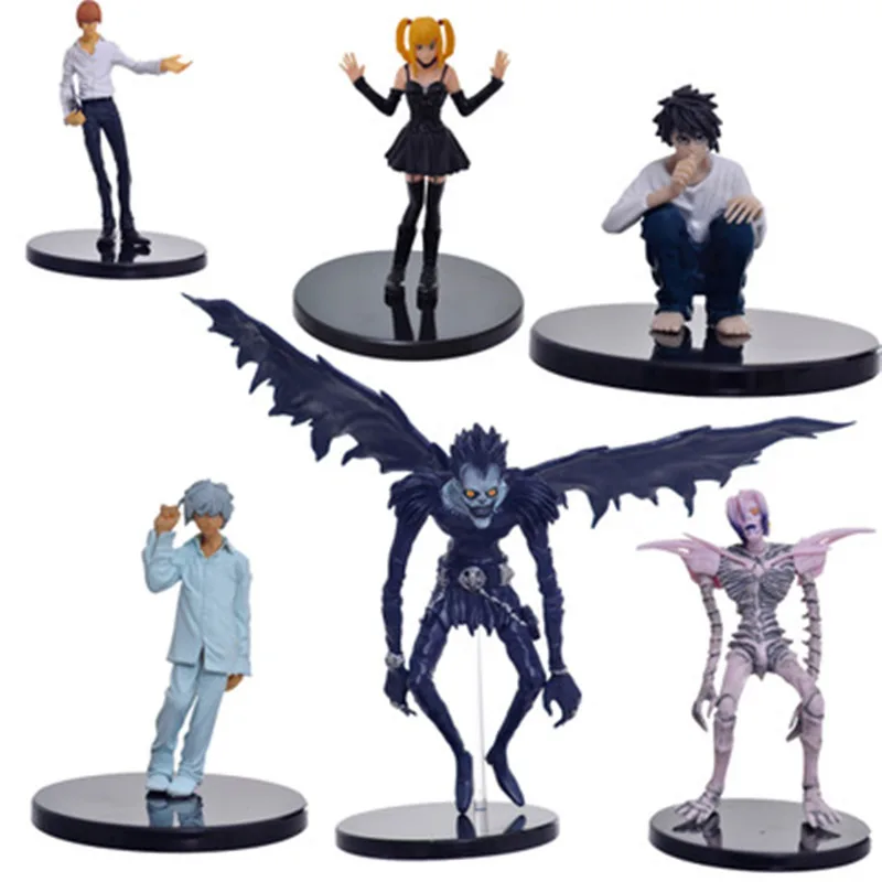 Death Note L Ryuuku Ryuk Misa Amane Yagami светильник Набор фигурок 18 см детская игрушка кукла аниме