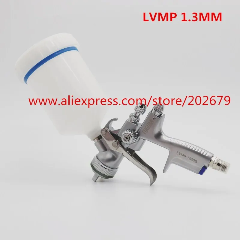 1000BLVMP W-400 пистолет-распылитель высокого качества LVMP пневматический пистолет-распылитель гравитационная подача из нержавеющей стали 600 мл чашка автомобильный экологический пистолет-распылитель лаковый пистолет - Цвет: 1000BLVMP