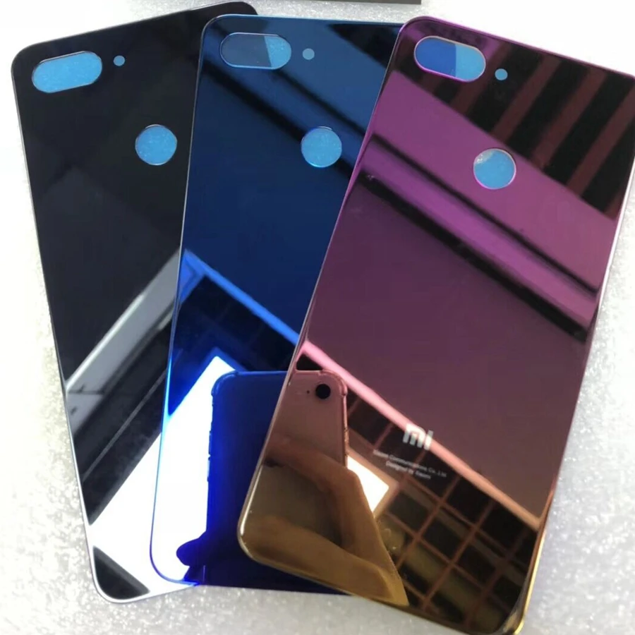 Крышка батарейного отсека для Xiaomi Mi 8 сменная крышка Mi8 Pro Задняя стеклянная