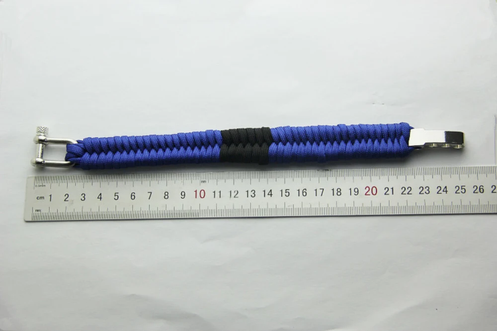 Открытый браслет для выживания мужчин парашютный трос скоба пряжка регулировка