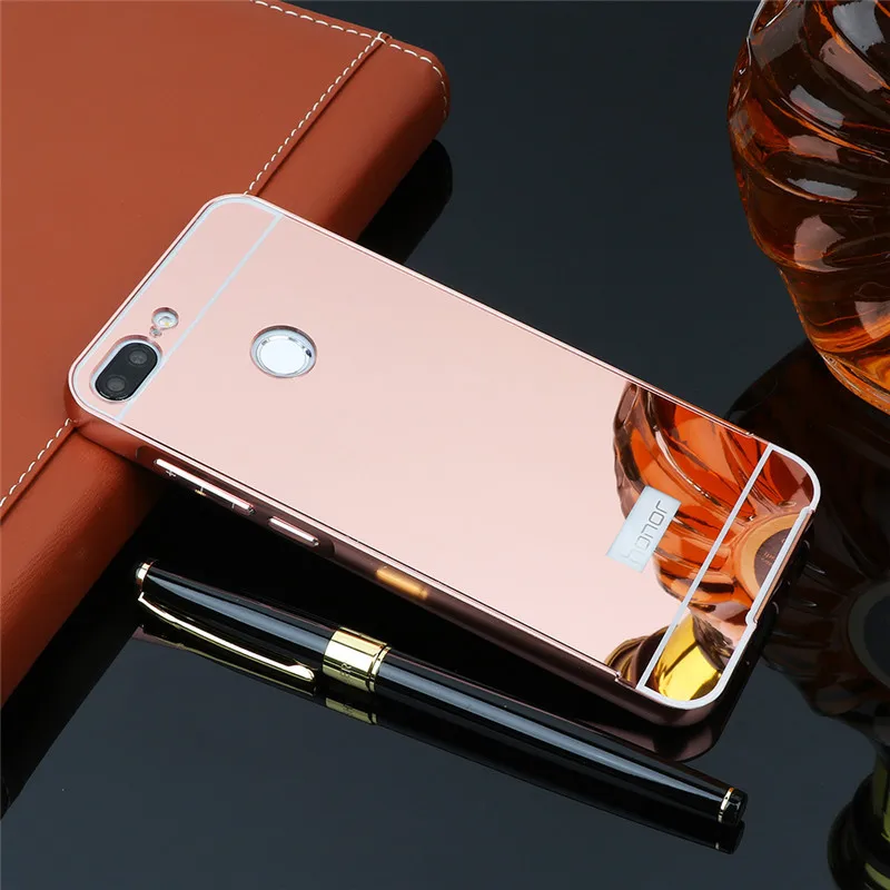 Роскошный зеркальный чехол чехлы для Huawei Honor 9 lite телефонов жесткий пластиковый в