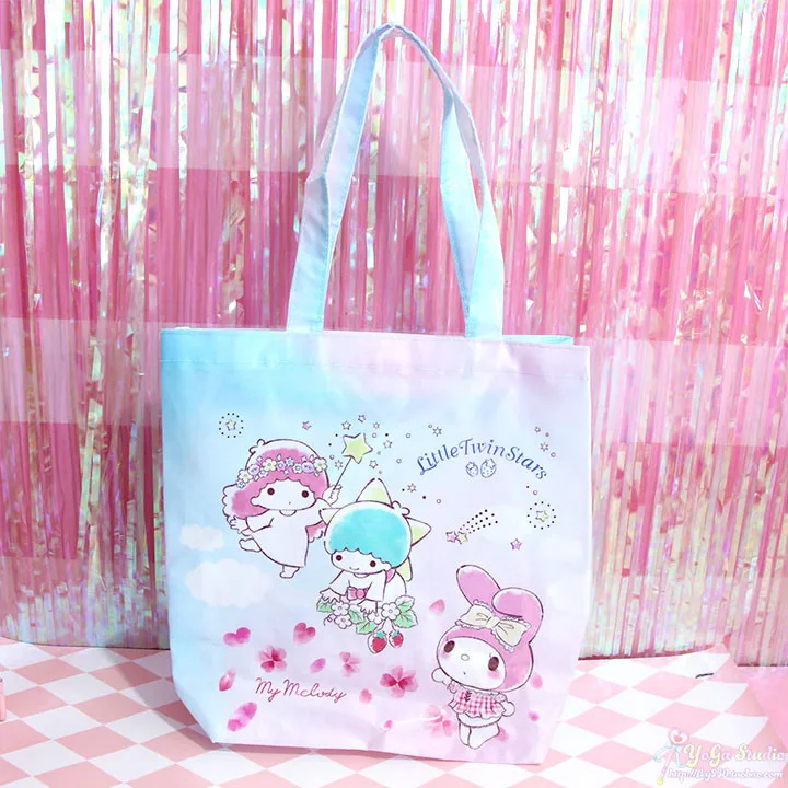 Мультяшная милая сумка hello kitty My Melody Cinnamoroll Собака Микки Минни маленькая Две звезды хозяйственная сумка сумки через плечо Экологически чистая сумка сумки