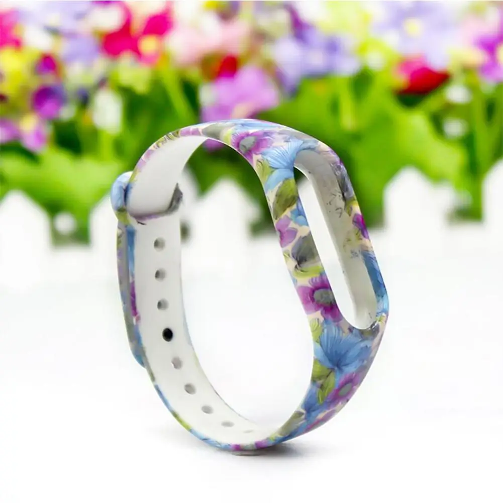 Цветной силиконовый экологичный ремешок для Mi Band 2 Сменные аксессуары | Наручные