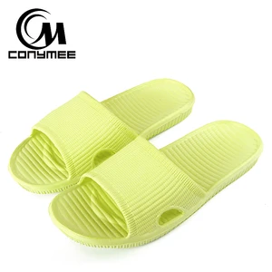 Летняя обувь; женские сандалии на плоской подошве; Новинка 2019 года; мужские и женские домашние тапочки; Вьетнамки; однотонные Тапочки для ванной; женская пляжная обувь Противоскольжения на открытом воздухе Мужские