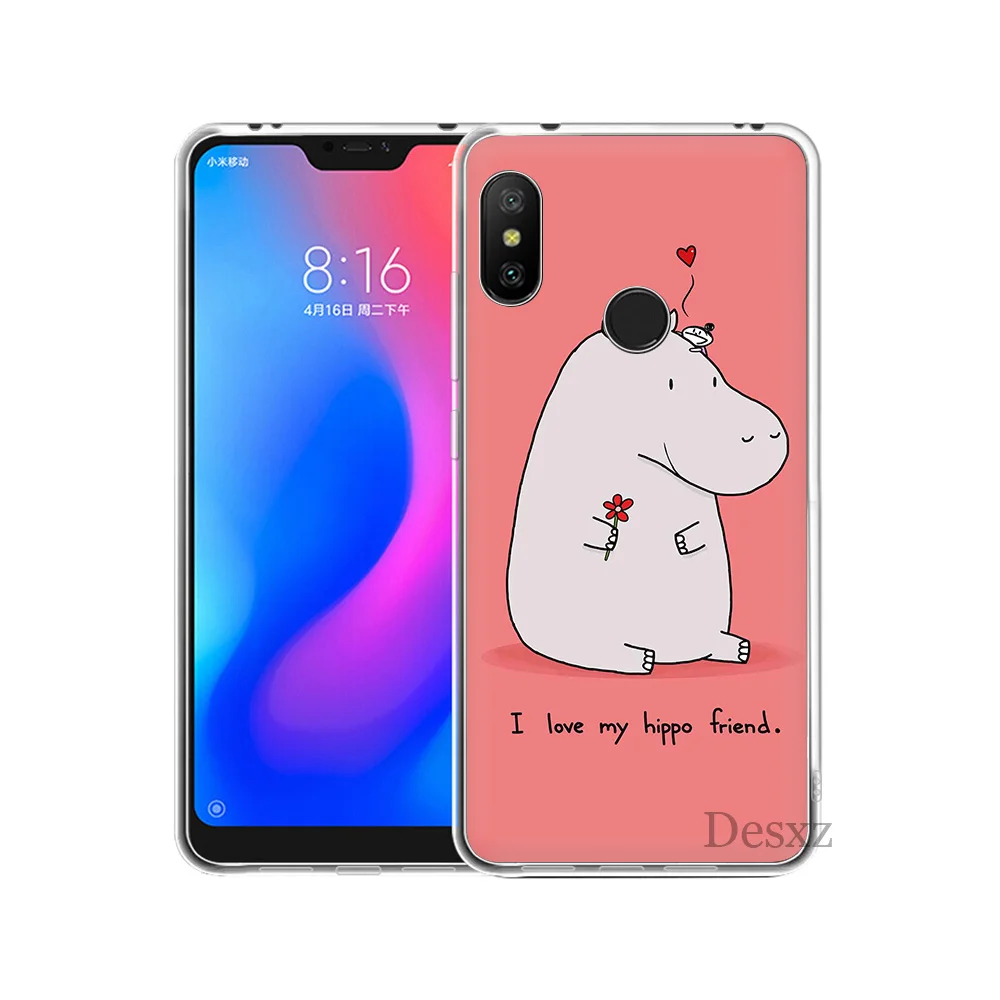 Чехол для телефона Aninal Hippo Cow Redmi Note 3 4 4X 5 5A 6 Pro Prime Protect|Чехлы-накладки| |