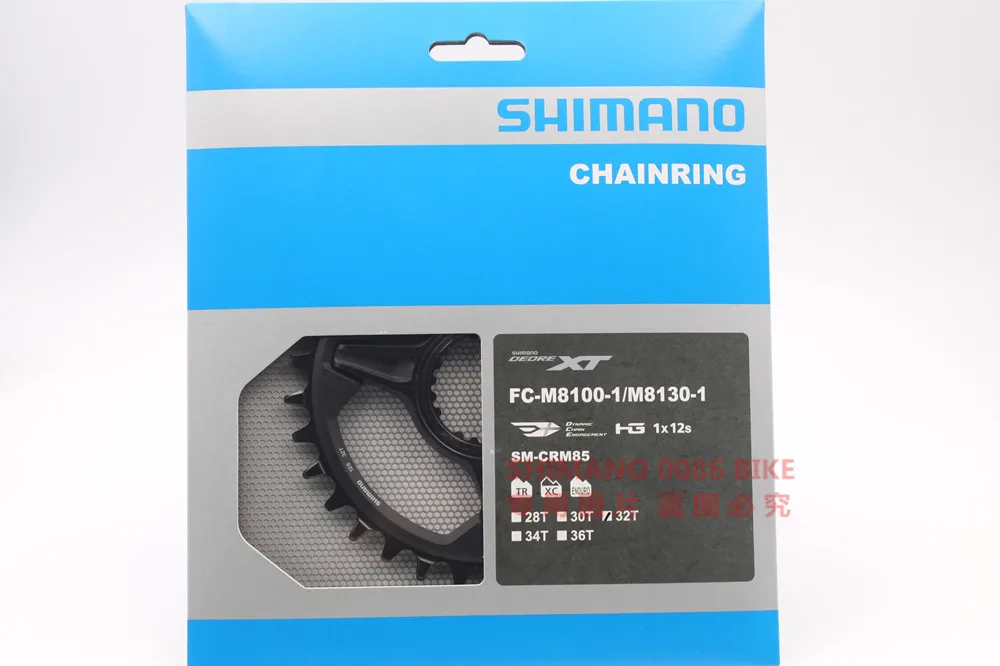 Shimano горные велосипеды XT M8100 12 Скоростей FC-M8100-1 FC-M8120-1 FC-M8130-1 диаметра окружности болтов аксессуары SM-CRM85 12 s передняя Звездочка