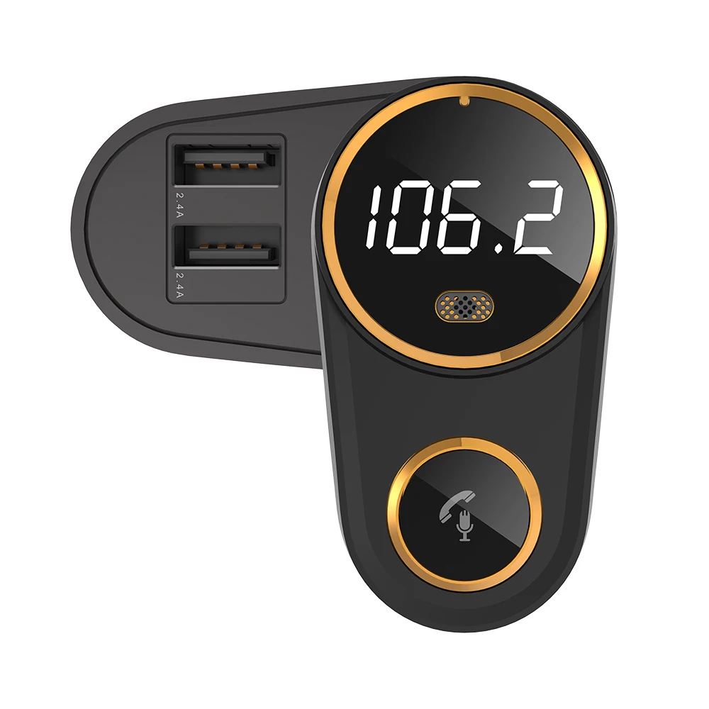 AUTOPMALL Bluetooth fm-передатчик Автомобильный MP3-плеер беспроводной автомобильный аудио Радио адаптер зарядное устройство двойной USB порт Громкая связь вызов