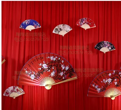 Подвеска веер свадебный реквизит китайская свадебная композиция|wedding cake toppers