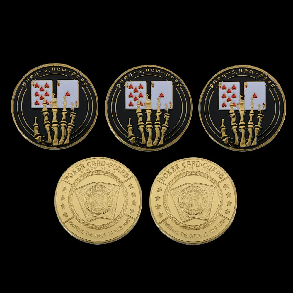 WR Poker Card Guard 24k золотая монета домашний декор поминовение металлический покерный