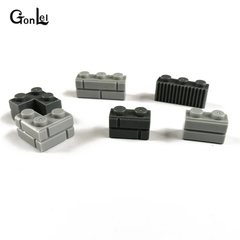 Новый MOC 1x2 1x4 2x2 кирпича толстые стены фигуры кирпичные специальные