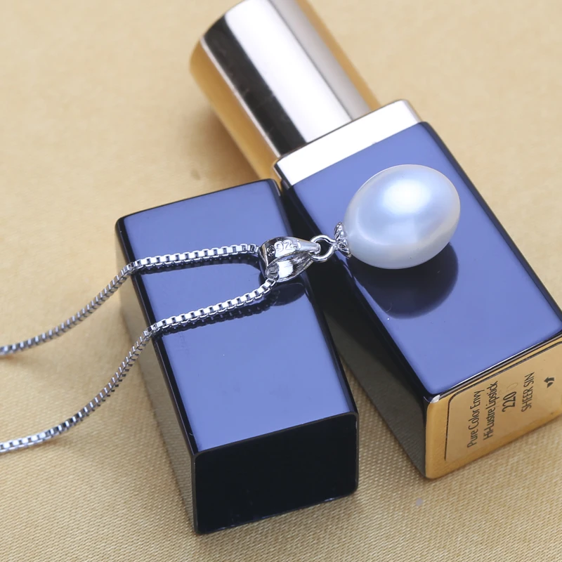 

Pearl Jewelry 925 Sterling Silver Pearl Pendant Natural Pearl Necklace Pendant for Women Fashion Accessories Party Birthday Gift
