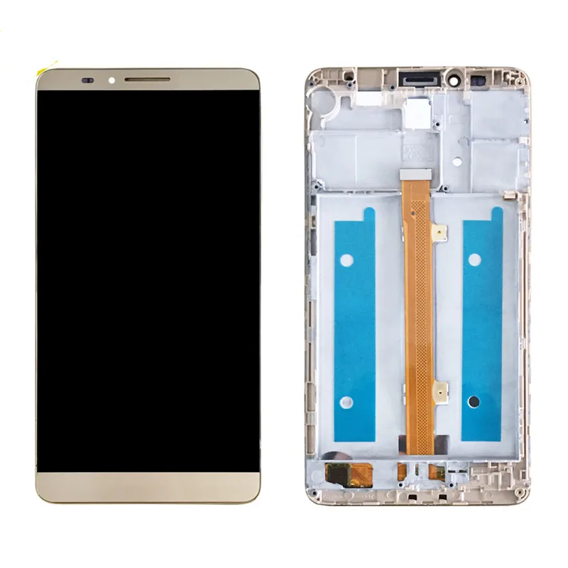 ЖК дисплей для HUAWEI Mate 7 дигитайзер сенсорного экрана в сборе с рамкой сменный