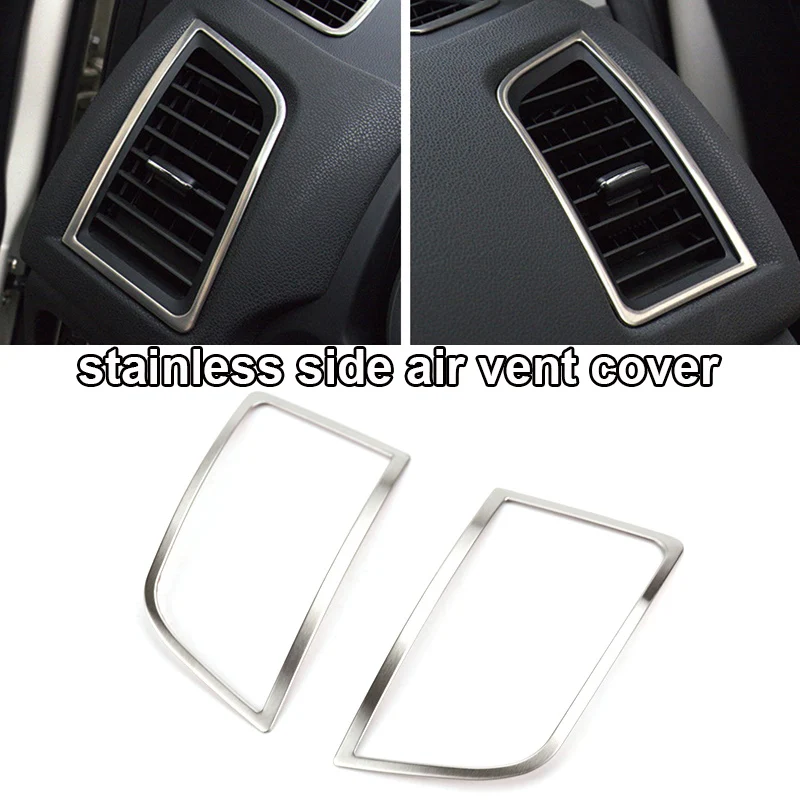 side air vent cover Для Mitsubishi ASX Outlander Sport RVR 2011- хромированная Внутренняя крышка на вентиляционное отверстие для динамика отделка украшения автомобиля Стайлинг - Цвет: side air vent cover