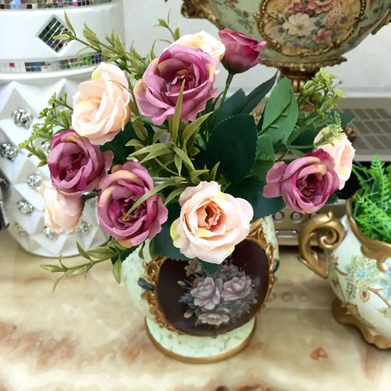 Картина маслом моделирование букет Свадебный рука высоком Класс ткань Камелия