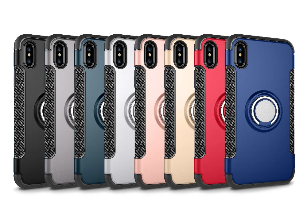 Чехол для телефона ipone 6 Чехол 6s Мягкий силиконовый чехол Fundas Capa магнитное кольцо задняя крышка для iPhone 6Plus 7 8 6s XR Xs Max Fundas Coque Etui
