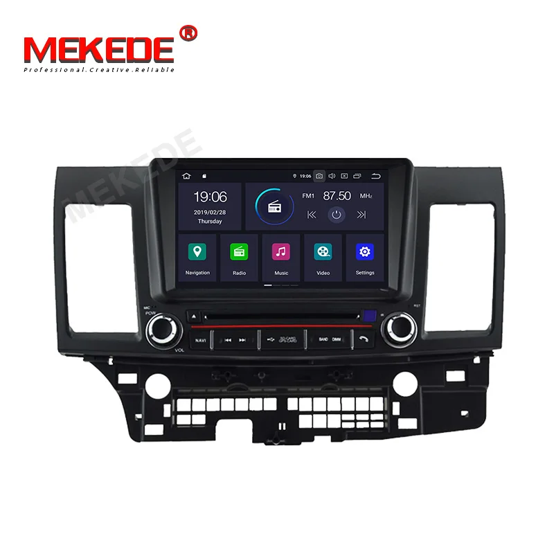 Android 9,0 " 2din автомобильный gps Навигатор Радио-Кассетный проигрыватель для Mitsubishi Lancer EX EVO Lancer 10 2006- WiFi BT USB navi