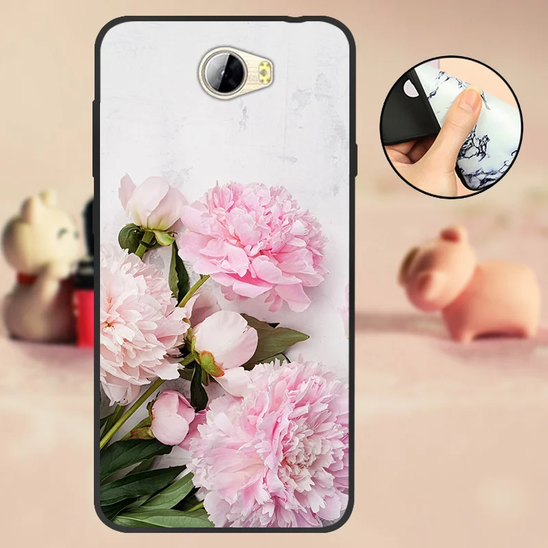 T36 Для huawei Y5 II чехол для huawei Y5 2 Y5II CUN-L21 CUN-U29 задняя крышка Y6 II Компактный Мягкий ТПУ силиконовый чехол для Honor 5A LYO-L21 черный - Цвет: T36