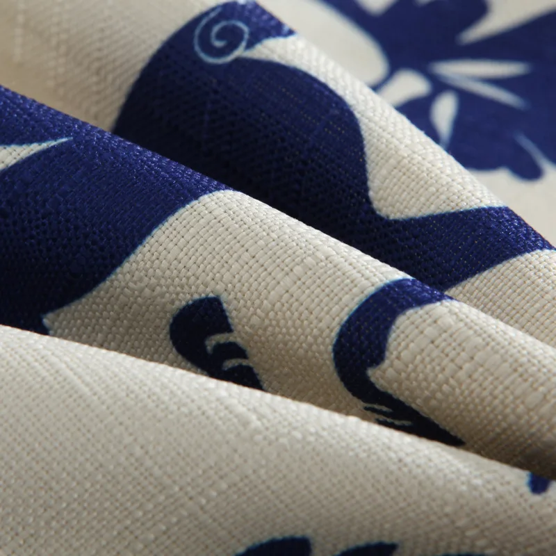 Классический винтажный синий и белый фарфоровый стиль наволочка для подушки